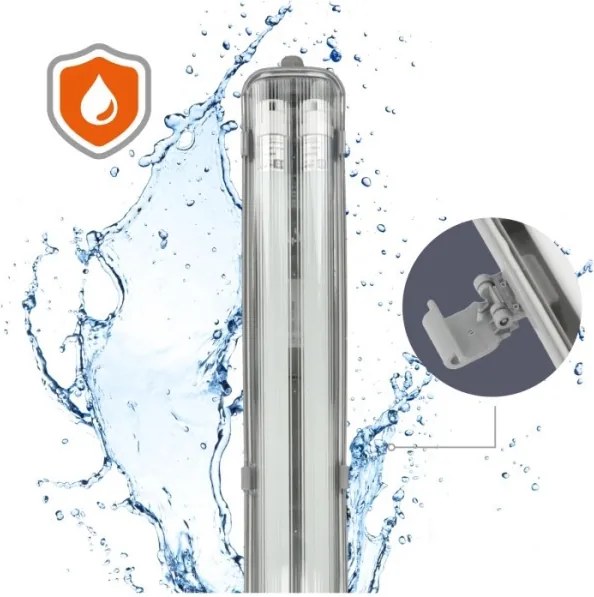 Apparecchio tecnico LED per tubi T8 2xG13/18W/230V 5000K IP65 127 cm