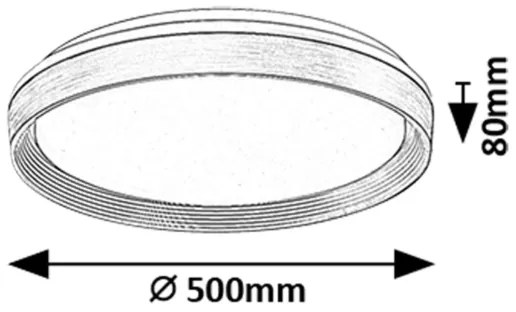 Rabalux 71308 - Plafoniera LED dimmerabile LADAN LED/48W/230V 3000-6500K + TC