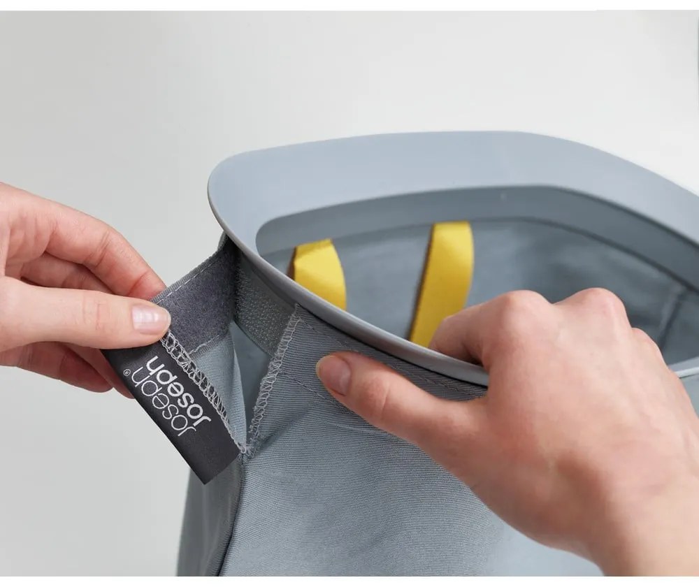 Cesto portabiancheria in tessuto grigio 90 l Tota Trio - Joseph Joseph