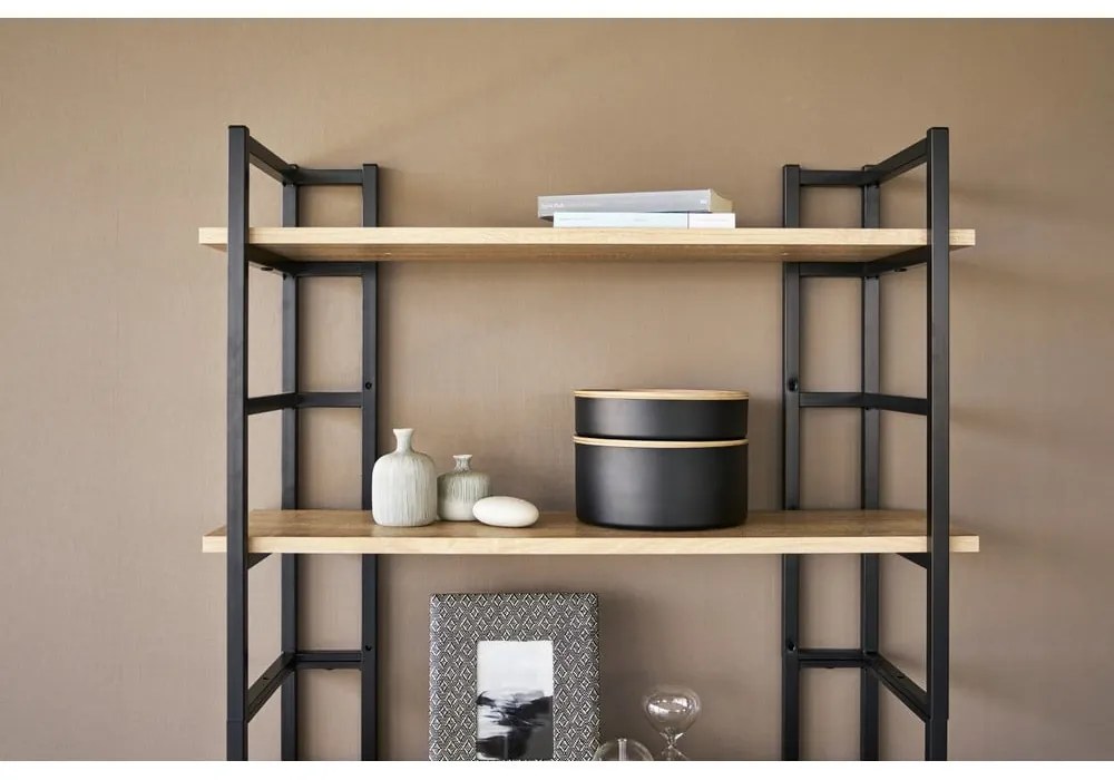 Scatola con coperchio nera in metallo ø 22x6 cm Rin – YAMAZAKI