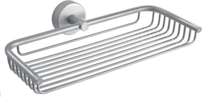 Kamalu - Portaoggetti doccia griglia 23cm in acciaio inox finitura satinata | MONDE-S