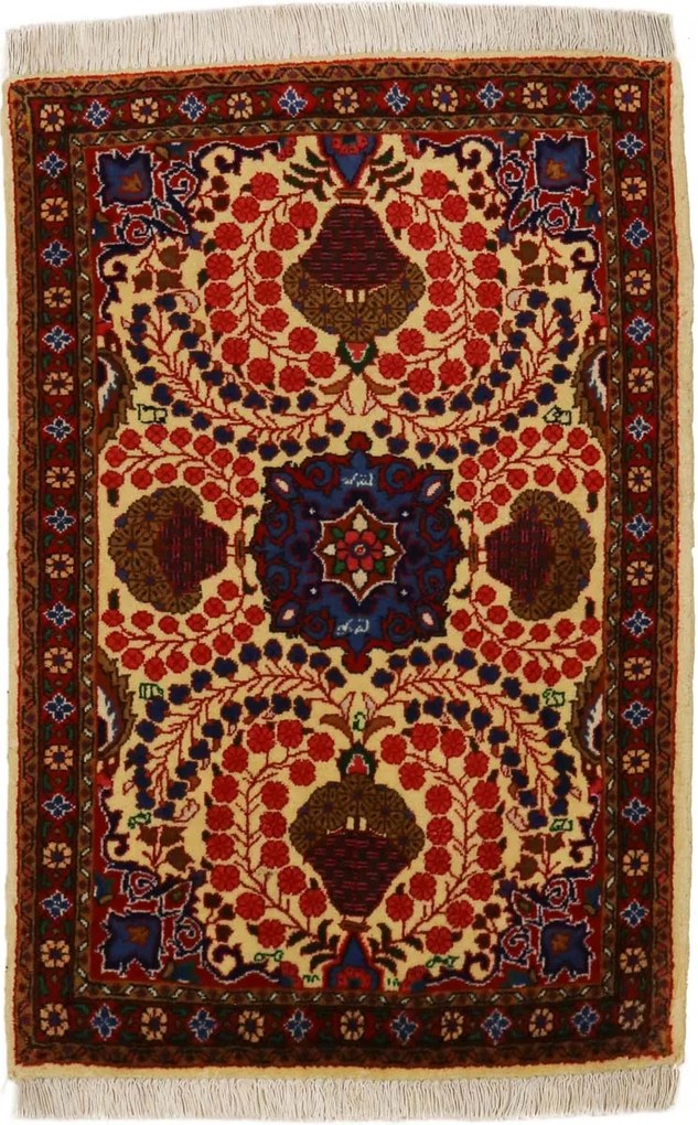 Sarouk Tappeto 60 x 100 Rosso (Iran) Annodato A Mano