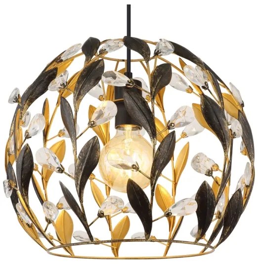 Globo 15759H - Lampadario a sospensione con filo MIKA 1xE27/40W/230V diametro 40 cm