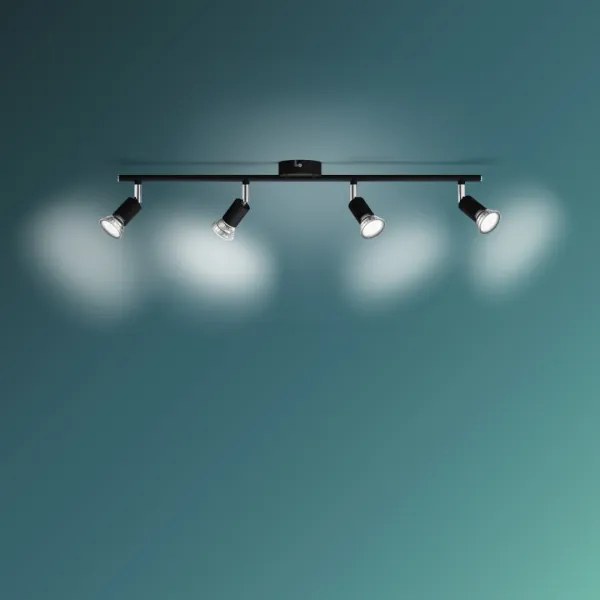 Philips - Faretto LIMBALI 4xGU10/50W/230V nero