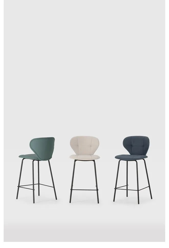 Set di sgabelli da bar grigio scuro 2 pz (altezza seduta 67 cm) Maura - Marckeric