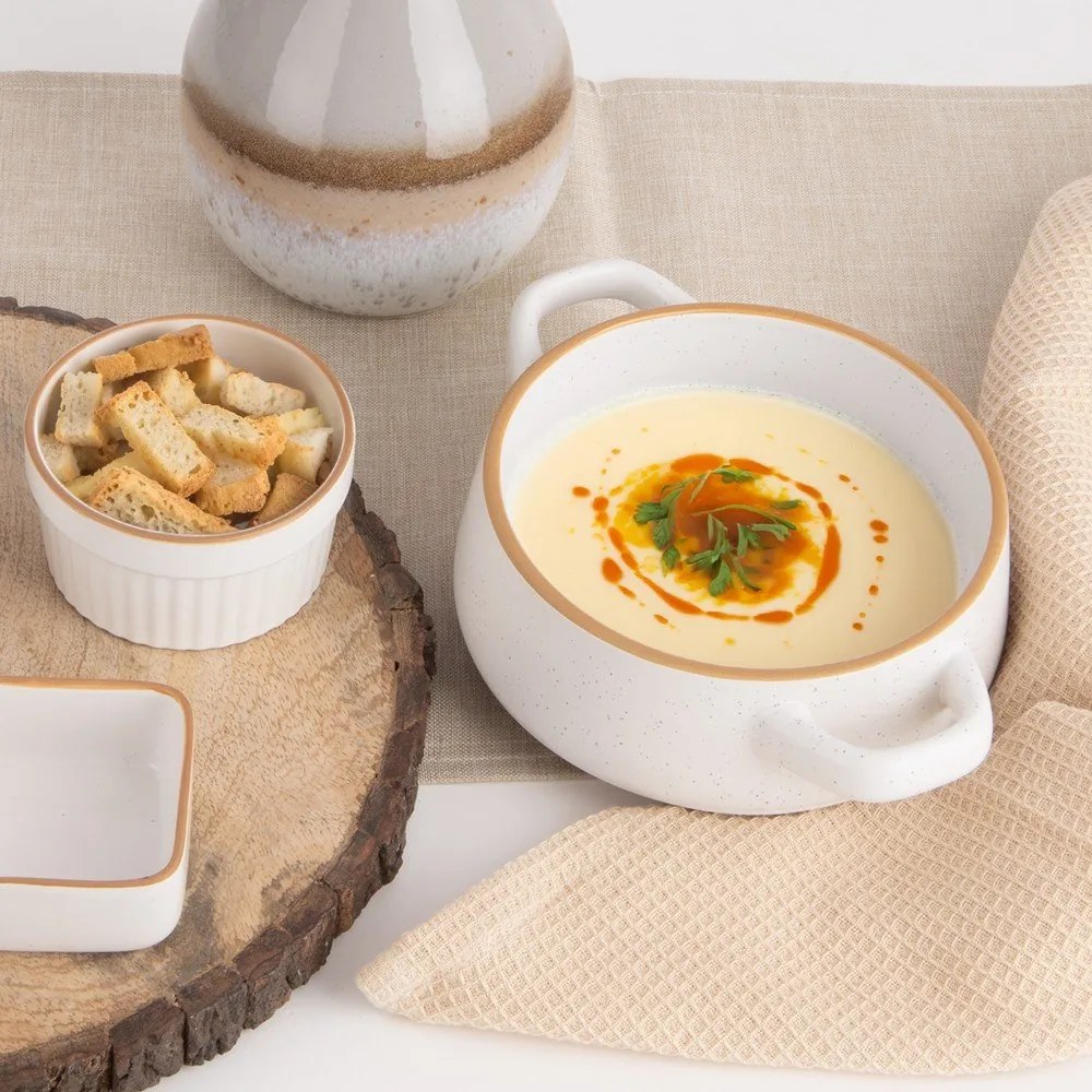 Ciotoline in set color crema in ceramica 4 pz 850 ml Statek – Orion