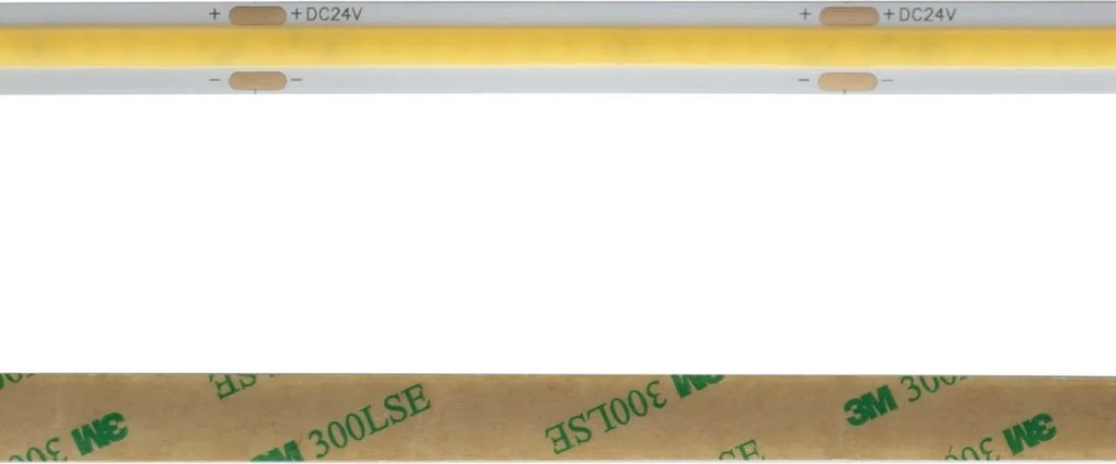 Striscia LED COB 10W/m 24VDC IP20 5m Luce Continua Colore Bianco Naturale 4.000K