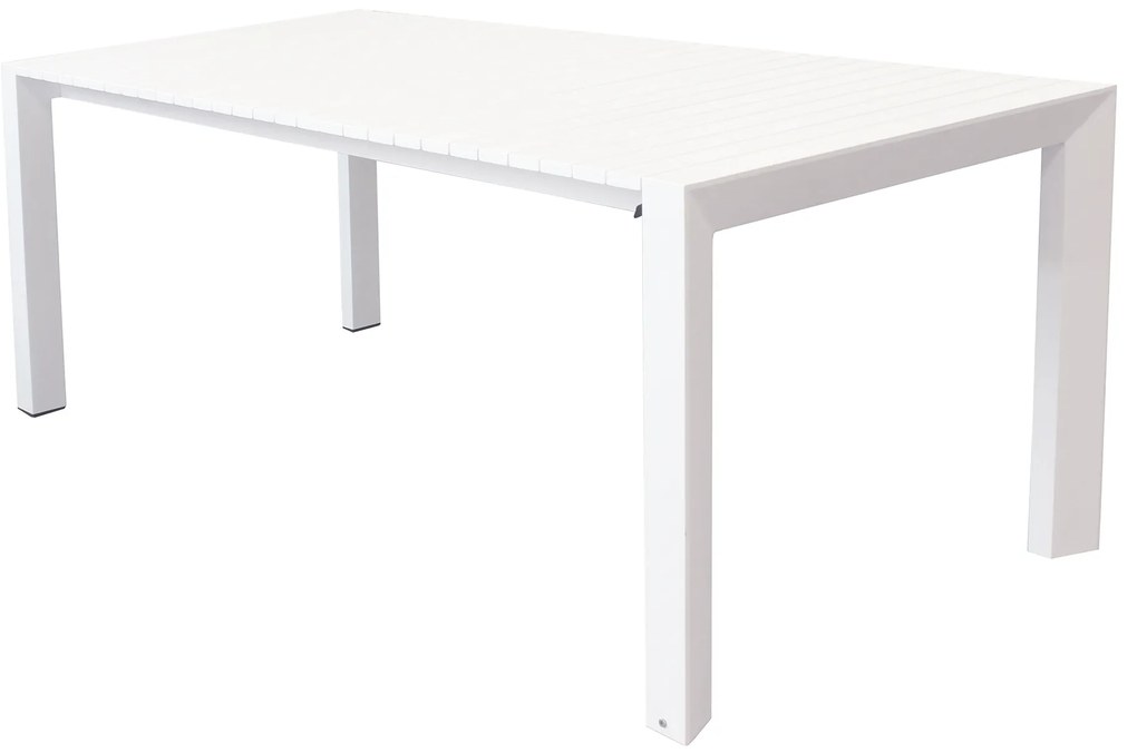 BRUNO - tavolo con struttura in alluminio verniciato bianco o antracite