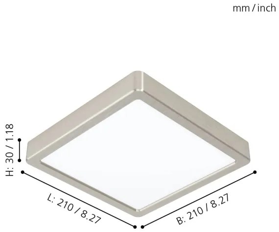 Eglo 99241 - Lampada da soffitto a LED FUEVA 5 LED/16,5W/230V