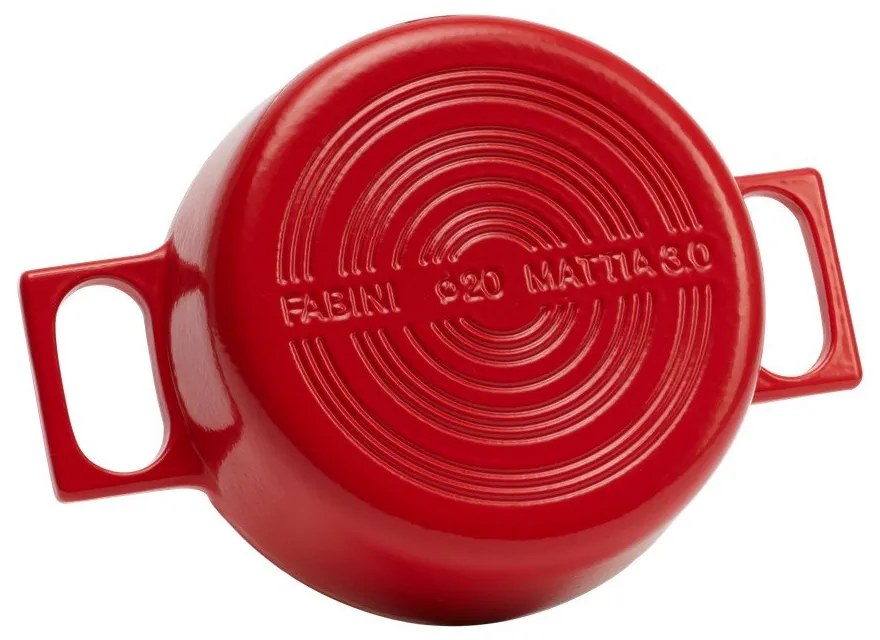 Casseruola in ghisa con coperchio incluso adatta all'induzione 2 l Mattia 3.0 – FABINI