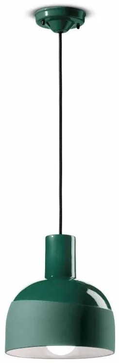 Ferroluce Decò  Caxixi - 1-light suspension C2400 Verde bottiglia