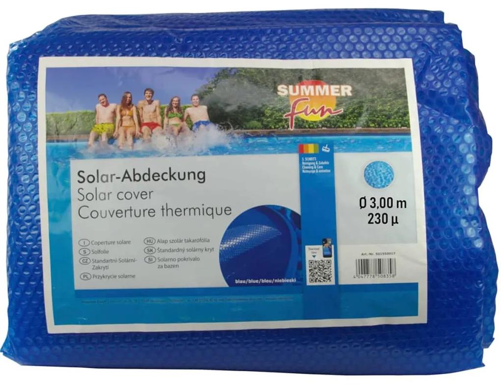 Summer Fun Copertura Solare per Piscina Rotonda 300 cm in PE Blu