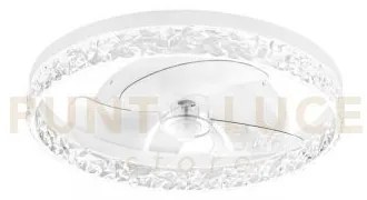 Plafoniera led ventilatore nashi bianco 30w 4800lm cct 3000-4000-65...