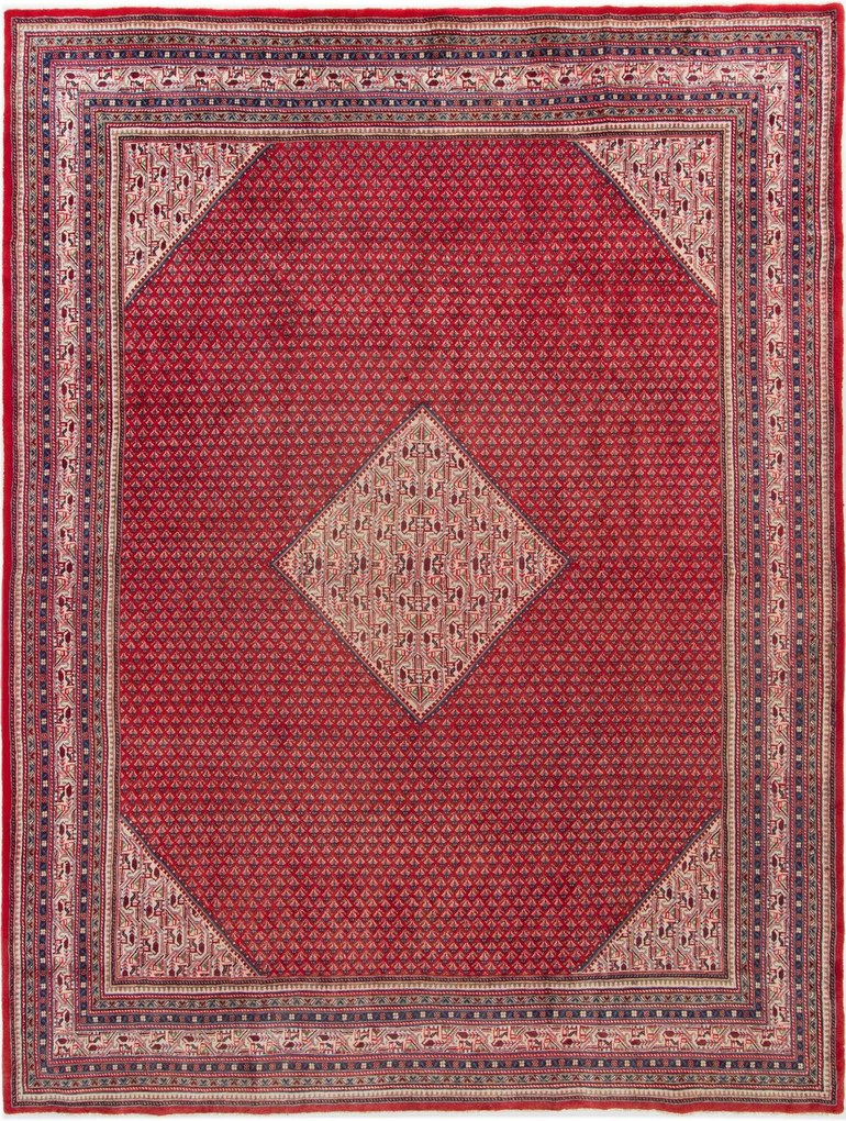 Sarouk Tappeto 270 x 360 Rosso (Iran) Annodato A Mano