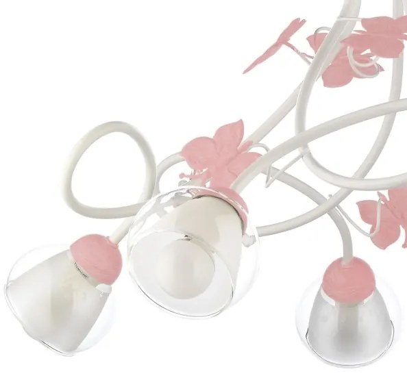 ONLI - Lampadario per bambini BUTTERFLY 5xE14/6W/230V