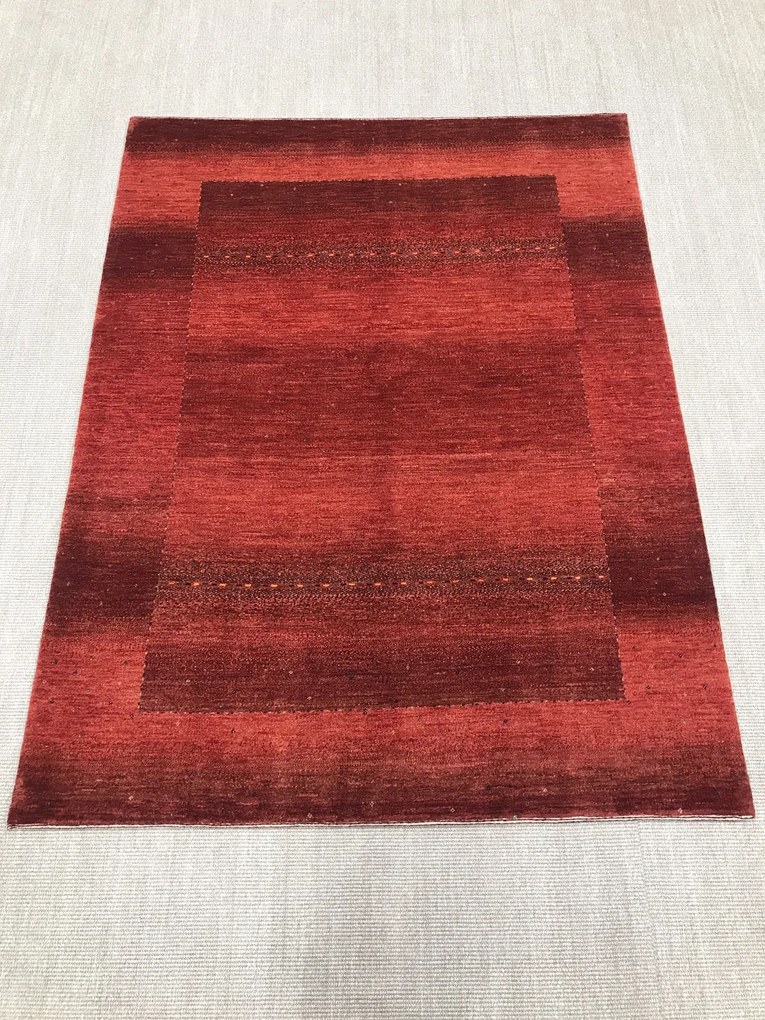 Loribaft Tappeto 160 x 210 Rosso (Iran) Annodato A Mano