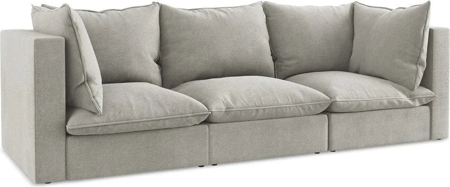 Divano grigio chiaro 255 cm Manao – Makamii