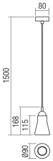 Redo 01-1518 - Lampadario a sospensione con filo UPPER 1xGU10/28W/230V ottone/beige