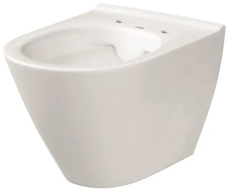 Cersanit K701-104 - WC sospeso con sedile CITY OVAL in ceramica/bianco