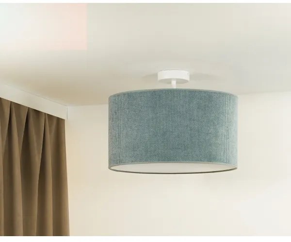 Duolla - Lampadario a plafone CORDUROY 1xE27/15W/230V diametro 40 cm azzurro