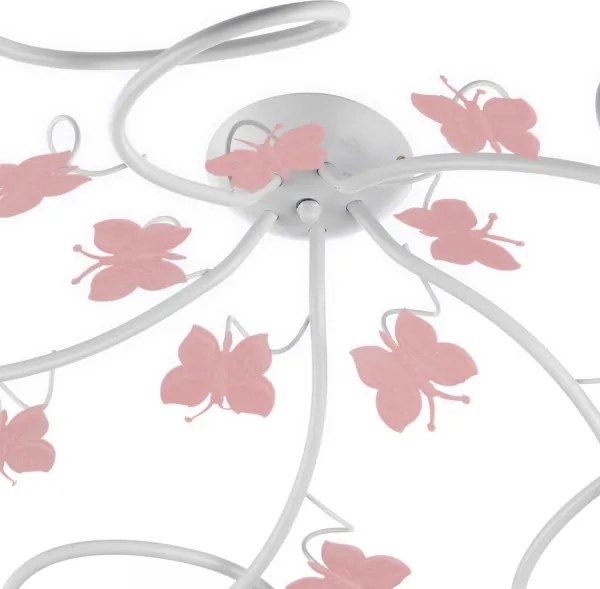 ONLI - Lampadario a plafone per bambini BUTTERFLY 5xE14/6W/230V