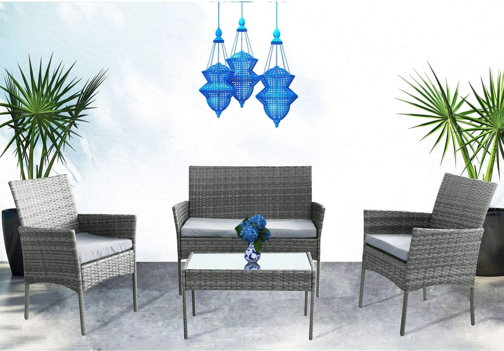 SHAN - salotto da giardino in acciaio