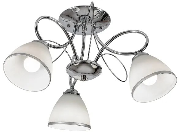 Brilagi - Plafoniera FRED 3xE27/60W/230V Ø 59 cm cromo lucido