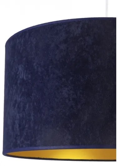 Duolla - Lampadario a sospensione con filo ROLLER 1xE27/40W/230V diametro 40 cm blu