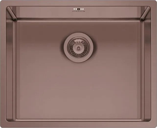 Lavello integrato 1 vasca in inox rame PYRAMIS Astris L 40 x L 50 cm