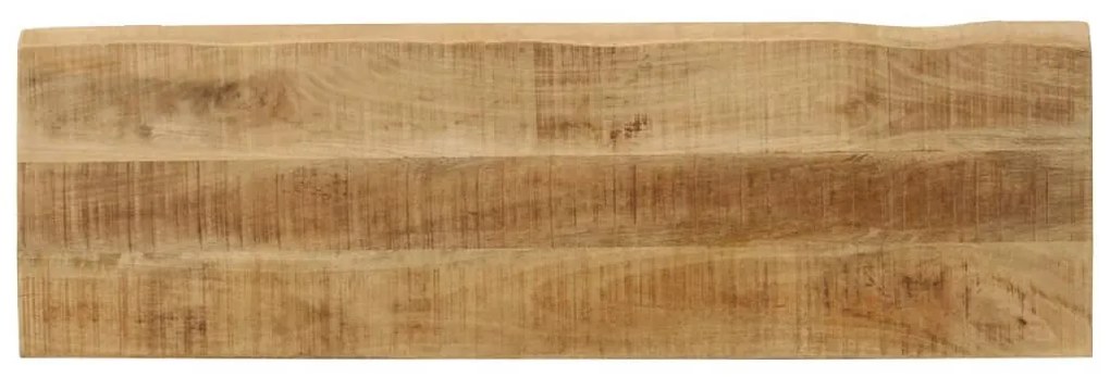Panca con bordi vivi 105 cm in legno massello di mango
