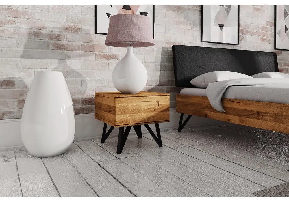 Comodino in legno di quercia Golo - The Beds