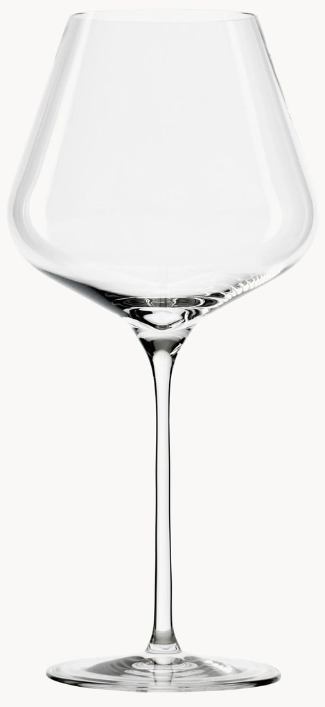 Set di 6 bicchieri da vino rosso in cristallo Quadrophil