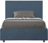 Letto 1 Piazza e Mezzo 120x190 cm con Rete Mika Blu