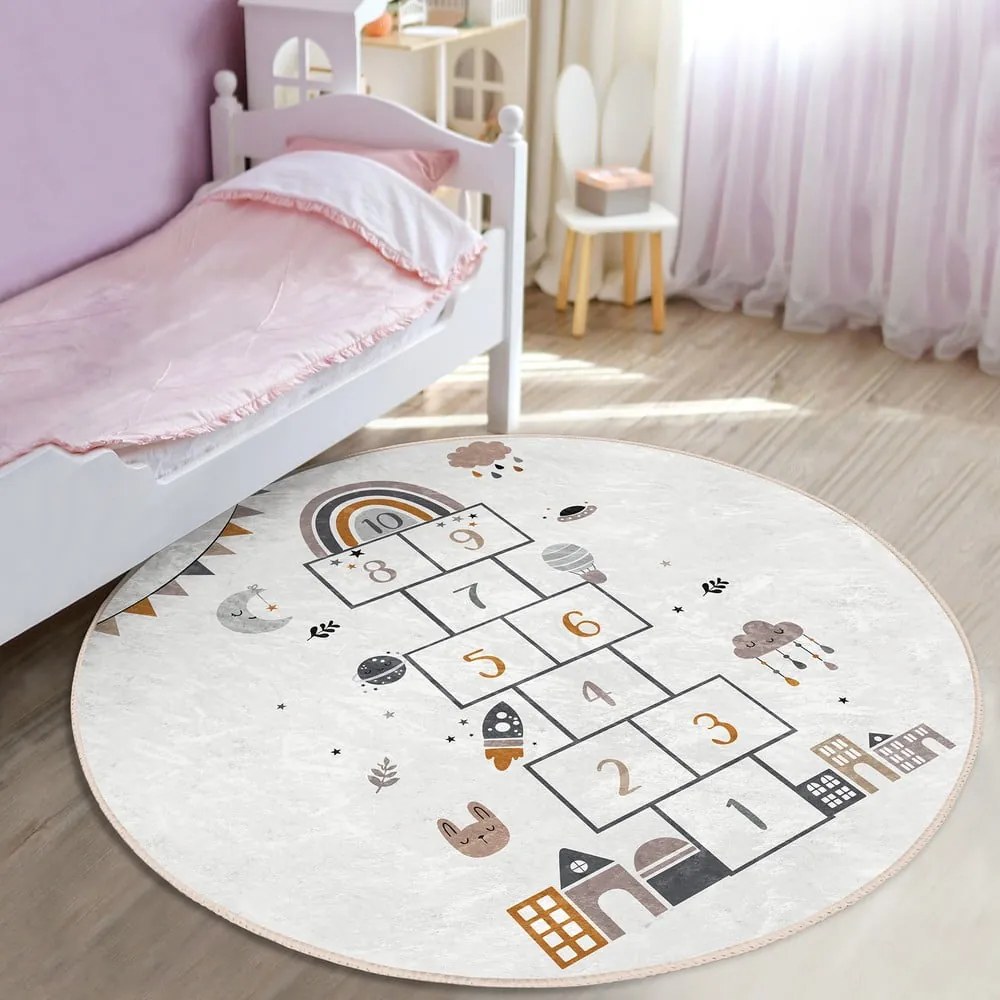Tappeto per bambini crema ø 80 cm Comfort - Mila Home