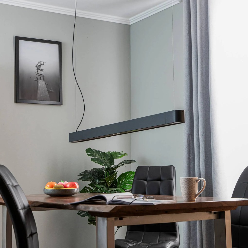 Nowodvorski Lighting Lampada a sospensione Soft grafite 125 cm