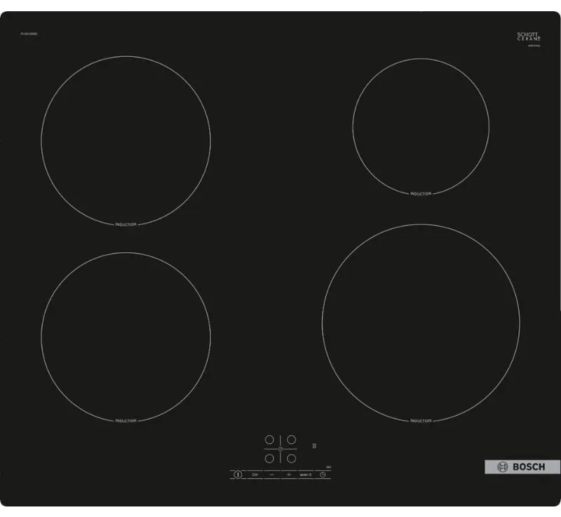 Bosch - piano cottura a induzione 60 cm 4 fuochi 4600 w nero - PUE61RBB5E