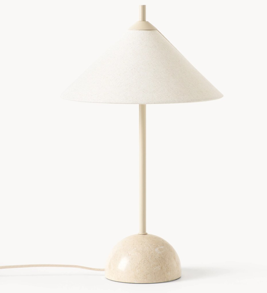 Lampada da tavolo con base in marmo Vica