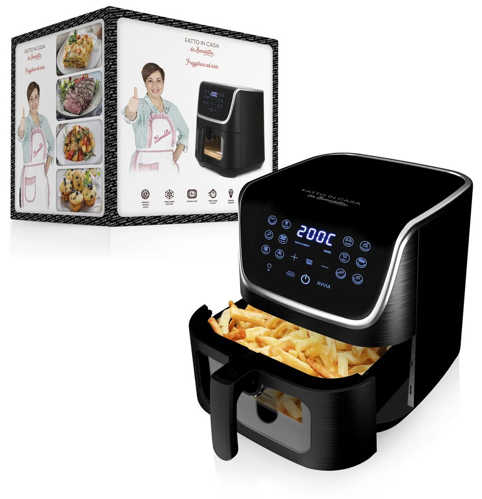 Friggitrice ad aria 12 in 1 Fatto in casa da Benedetta 6,5L 1800W Spedizione Gratuita