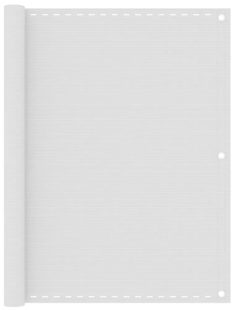 Paravento Da Balcone Bianco 120x400 Cm İn Hdpe /
