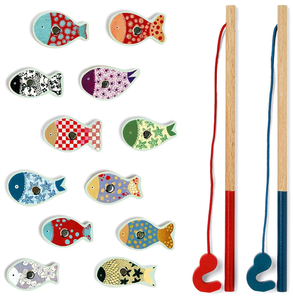 Gioco di pesca magnetica - pesce colorato