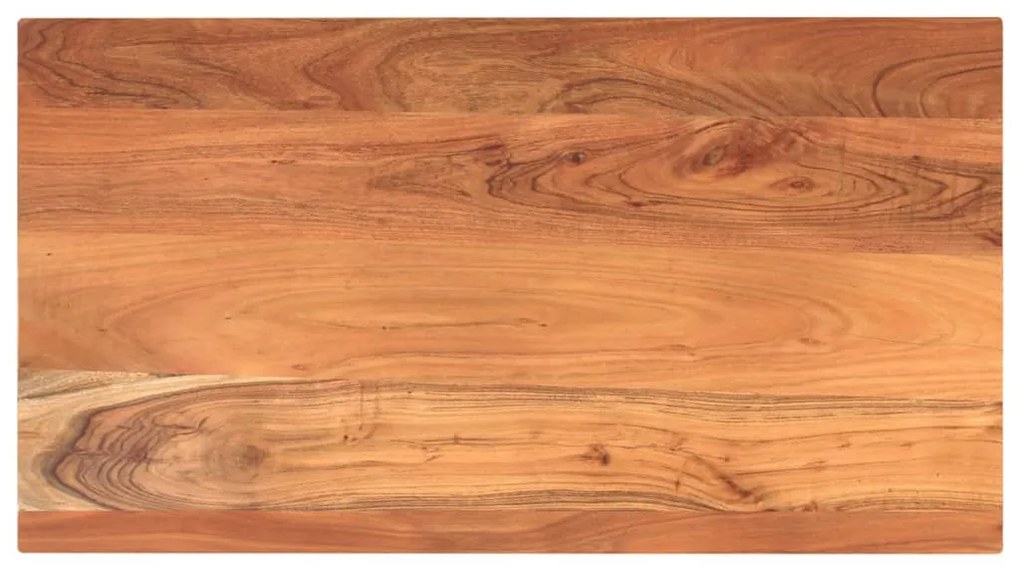 Piano tavolo 110x60x2,5 cm rettangolare legno massello acacia