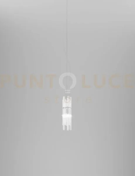 Diadema sospensione ap cristallo cromo lucido 1 luce attacco g9