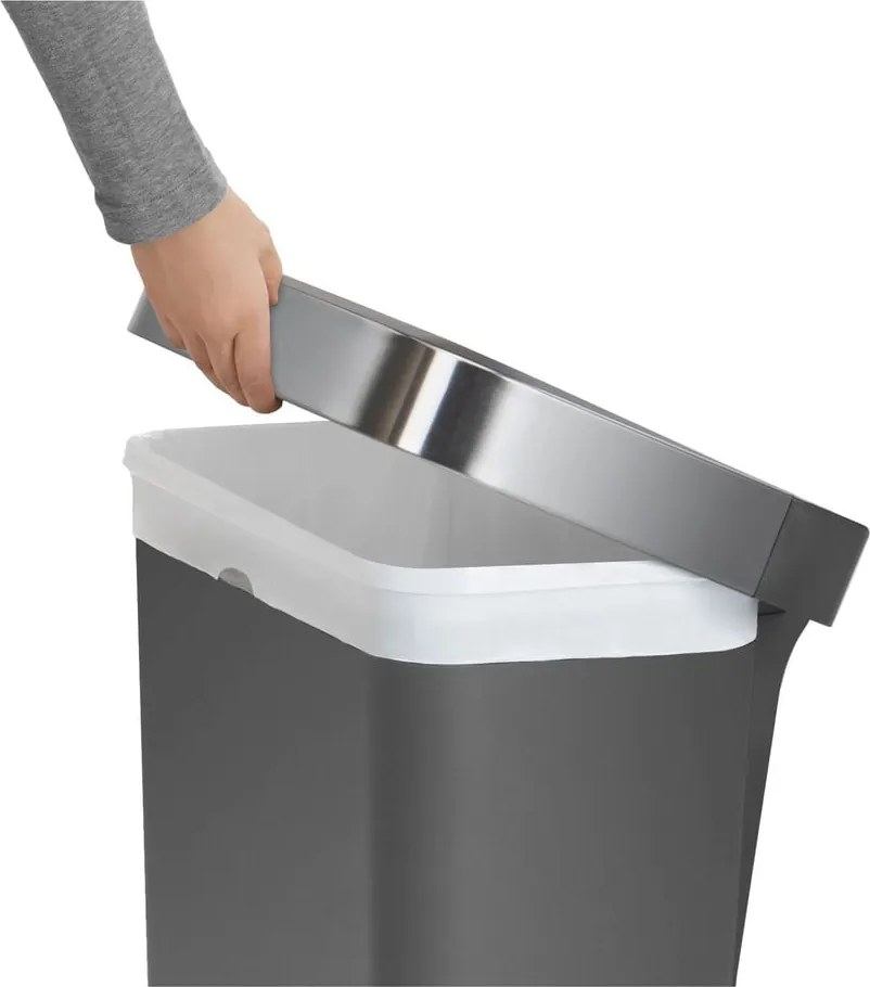 Cestino in plastica a pedale 45 l - simplehuman