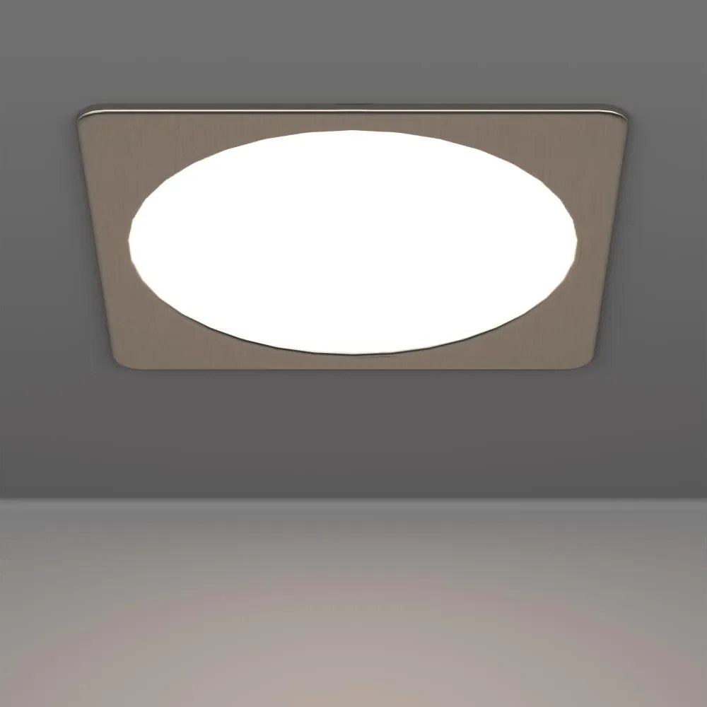 Eglo 901411 - Faretto da incasso LED FUEVA, 18,5W, 230V, 21,6x21,6 cm, cromato