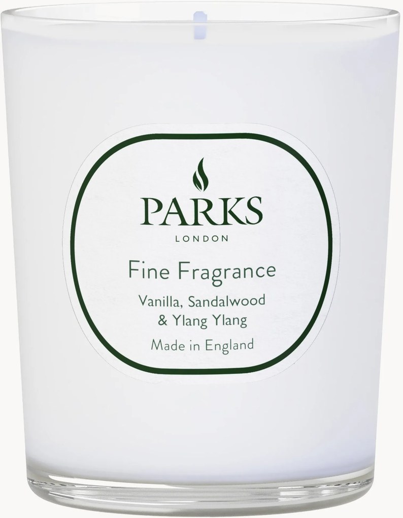 Candela profumata fatta a mano Fine Fragrance (vaniglia, legno di sandalo & Ylang Ylang)