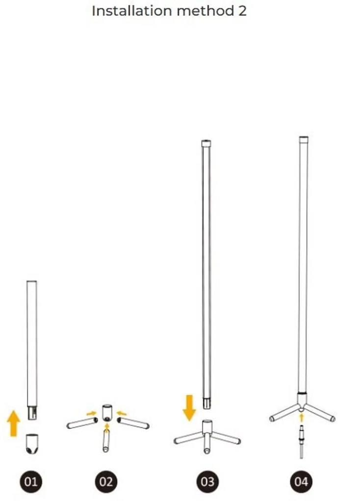 Lampada da Pavimento LED 12W RGB+CCT Smart e da Telecomando