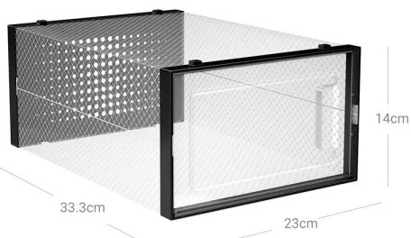 Scaffale modulare con scomparti BOXIFY nero