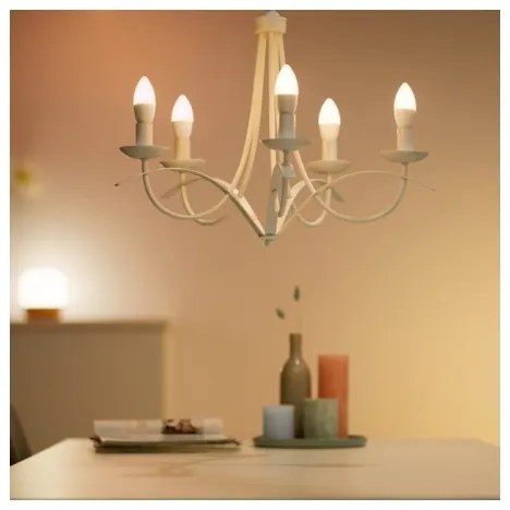 Lampadina LED RGBW Dimmerabile C37 E14/4,9W/230V 2200-6500K CRI 90 Wi-Fi -WiZ