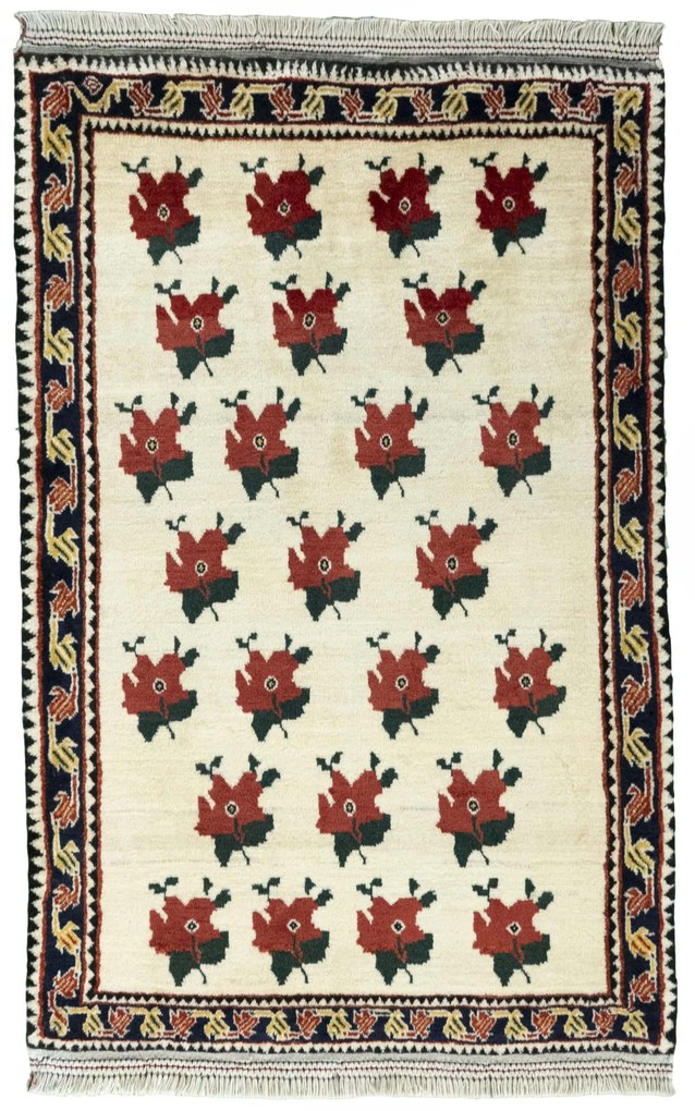 Gabbeh Tappeto persiano 90 x 130 Beige (Iran) Annodato A Mano