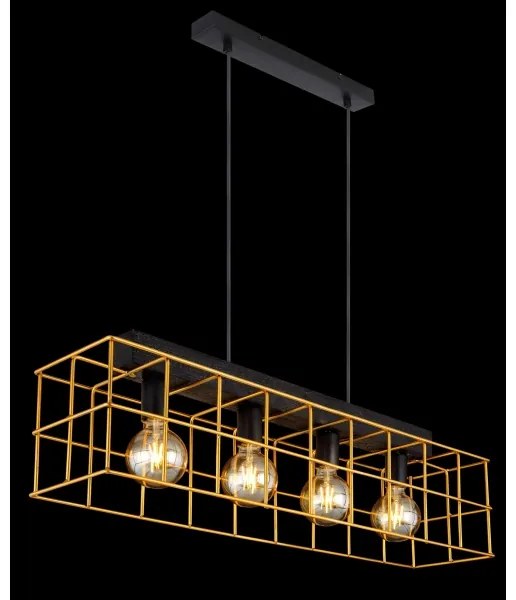 Globo 15530B-4H - Lampadario a sospensione con filo MERRIL 4xE27/60W/230V